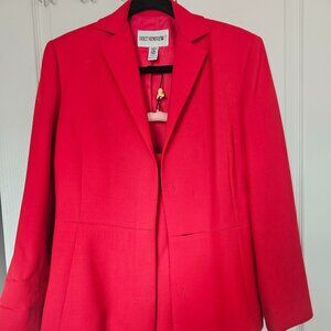 Holt Renfrew Red Skirt with Blazer Set NEW Size 8